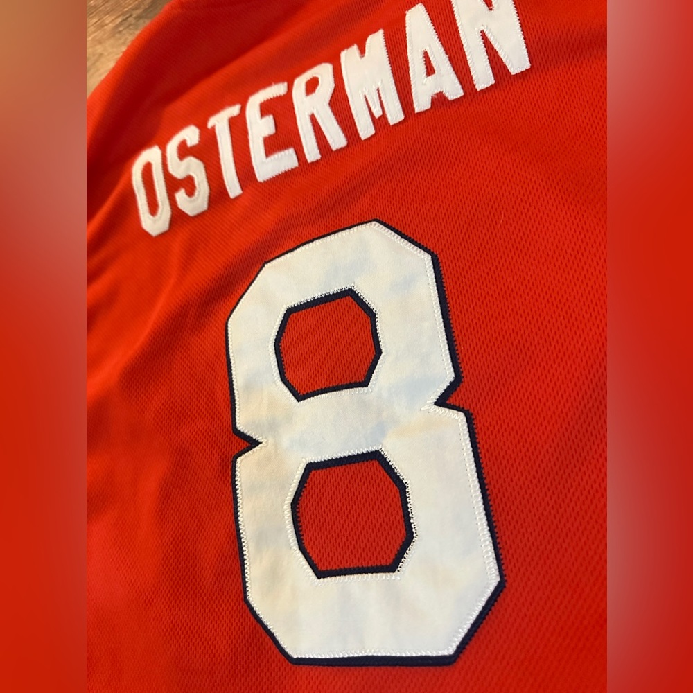 Osterman, Cat #8 Pride Softball Jersey NPF 2012-Original Texas Longhorn Pitcher